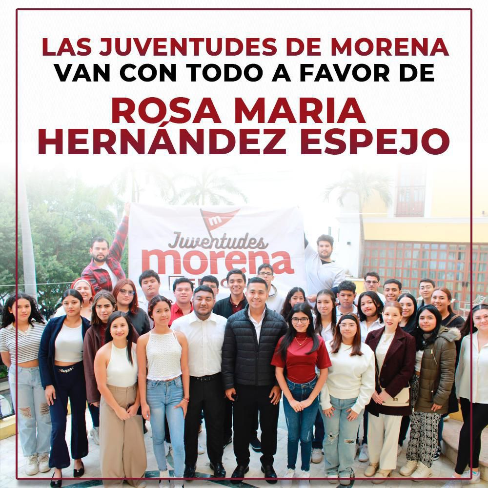 Las Juventudes de Morena van con todo a favor de